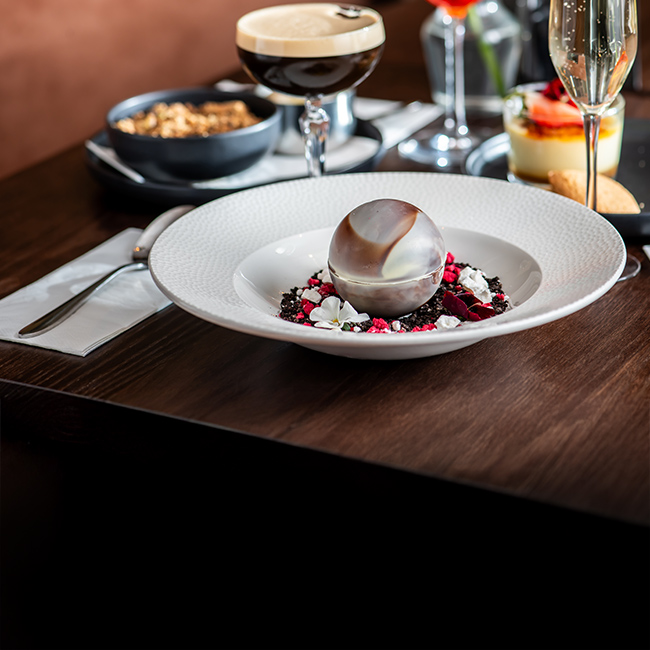 Dessert menu at The Albany