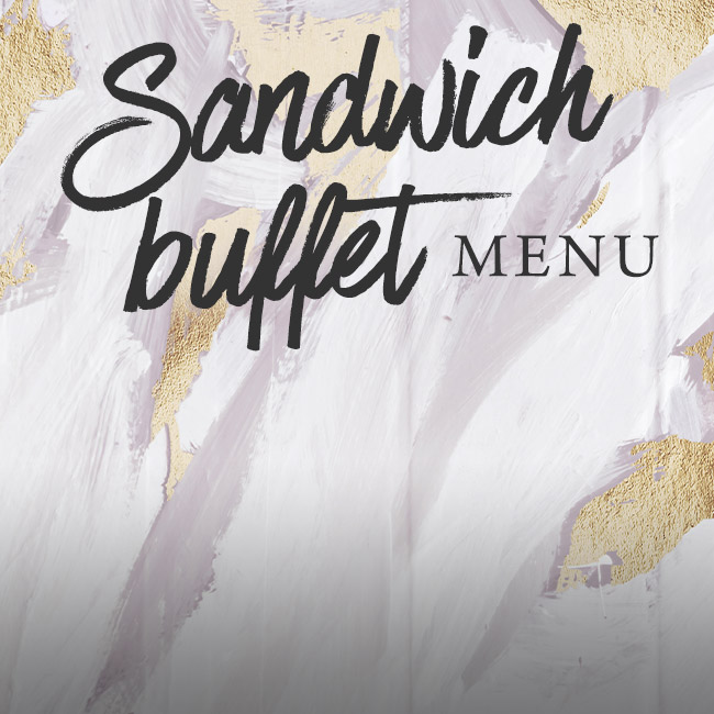 Sandwich buffet menu at The Albany