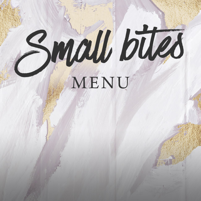 Small Bites menu at The Albany 